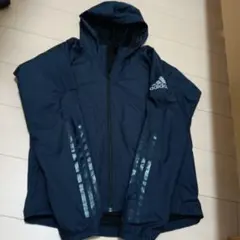 adidas ネイビー ウィンドブレーカー S