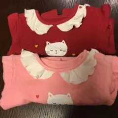 長袖ロンパース☆肌着☆女の子☆イオン☆TOPVALU☆