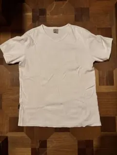 AVIREX ホワイト Vネック Tシャツ ワッフル