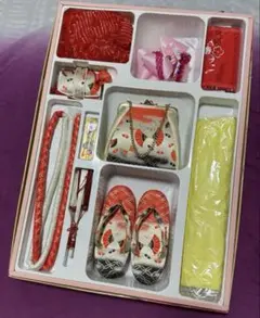 七五三　はこせこセット　3～5歳向け　半衿、しごき、帯揚げ付き