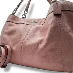 極美品✨ コーチ 2way ショルダーバッグ ハンドバッグ　レザー　ピンク