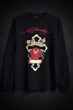 Ed Hardy ブラック 長袖カットソー　お兄系　グランジ　y2k 90sのサムネイル