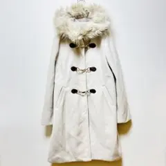 GRL グレイル ダッフルコート L ビット付 フェイクファー ロング丈