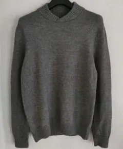 美品　Theory セオリー ショールカラー ウールニット グレー 　サイズS