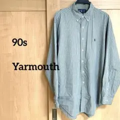 90s RALPH LAUREN Yarmouthチェック柄 長袖シャツ L相当