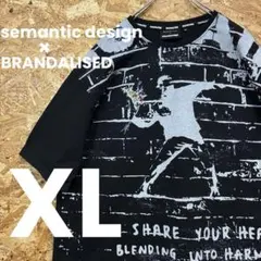 ★美品★semantic design★バンクシー★Tシャツ★XL★送料無料★のサムネイル