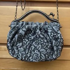 【未使用品】 パーティーバッグ ビーズバッグ ハンドバッグ