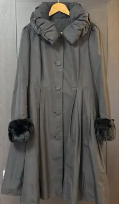 トゥービーシック　大きいサイズ　ライトリバーコート 割引済み✨ TO BE CHIC ライトリバーコート ブラック ロングコート M