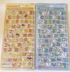 【新品・正規品】新作サンリオ ボンボンドロップシール文字 ポムポム ポチャコ