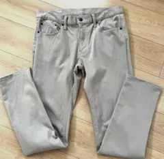 メンズ　チノパン　ベージュ スリムフィット デニムパンツ　32　ユニクロ　GU