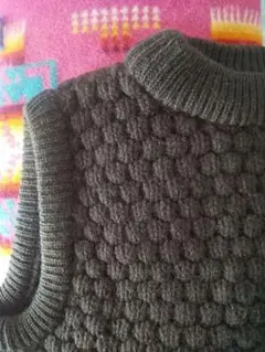 ピーターストーム　ポップコーン　ベスト　ウール　インバーアラン セーター