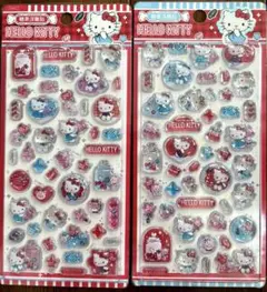 【海外正規品】　ハローキティ　立体シール　3Dシール　2枚セット