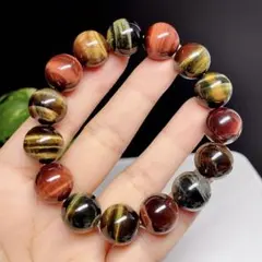 【高品質】 タイガーアイ　ミックス　ブレスレット　1
