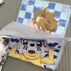 デジモンアドベンチャー×極楽湯　コラボタオル　ヤマト、ガブモン