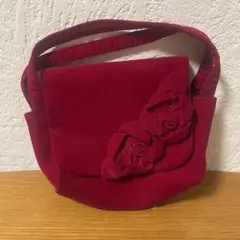 mezzo piano 赤いショルダーバッグ