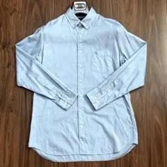 美品✨バーバリーロンドン　ボタンダウンシャツ M ライトブルー