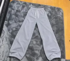 地底人スウェットパンツ 灰色 オーバーサイズ 【未使用】グレー