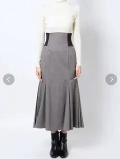 MERCURYDUO ウエストリブ切替マーメイドスカート