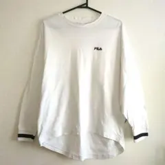 FILA ホワイト ロングスリーブ レディースTシャツ