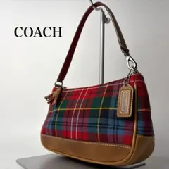 COACH Accessory Pouch plaid アクセサリーポーチ