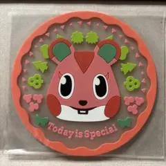 どうぶつの森 フラットガシャポン クリアラバーコースター アップル