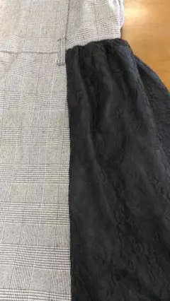 (〇2138) アズノゥアズ ワンピース グレー ブラック フリーサイズ