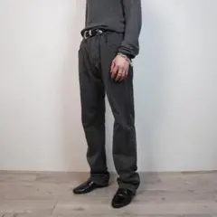 希少 GIORGIO ARMANI ブラックパンツ ボタンフライ/GW157のサムネイル