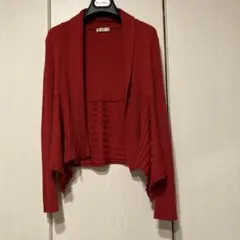 アーモワールカプリス レッド　カーディガン 長袖のサムネイル