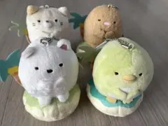 すみっコぐらし　ボールチェーン付きみなみのしまにのっかりぬいぐるみ