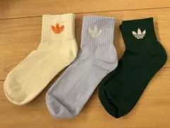 アディダス ショートソックス 3足セット　23-25
