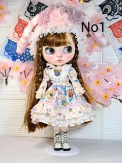 ネオブライス フラワーモチーフドレス　No1