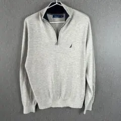NAV TECH by NAUTICAグレー ハーフジップ セーター M ニット