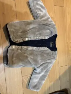 petit main ボアコート 80 チェリー柄キルティング