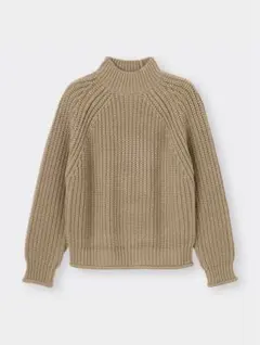 【GU】チャンキーニットハイネックセーター