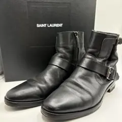 SAINT LAURENT BLACK SMALL BUCKLE BOOTSのサムネイル