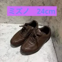 ⭐️ミズノ（MIZUNO）サイドジップウォーキングレザースニーカー⭐️
