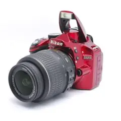 動作未確認 希少なレッドボディ Nikon D3200 レンズキット ジャンク