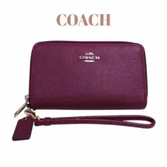 COACH バーガンディ 長財布