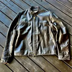 Lesco レスコ70sヴィンテージ レザーシングルライダースジャケット 44
