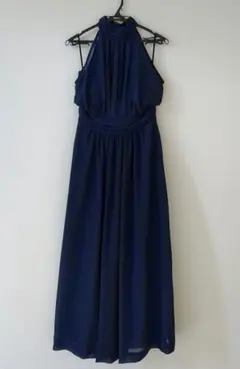 ロングドレス アメリカンスリーブ ノースリーブ シフォン 発表会 結婚式 XL