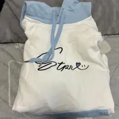 すとぷり ころんくん フード付き白水色パーカー