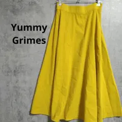 ヤミーグライムス　フレアスカート　ロングスカート　カーキ