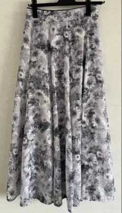 axes femme フラワー フレアスカート