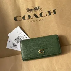 キーホルダー　キーケース　キーリング　グリーン