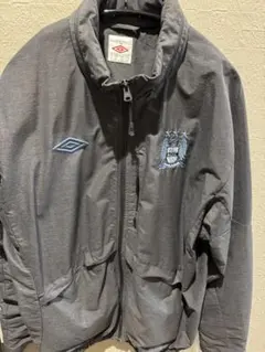 Umbro グレー フルジップジャケット L マンチェスターシティ 旧ロゴ