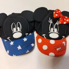 お値下げ！　ディズニーリゾート　ミッキー&ミニーキャップ