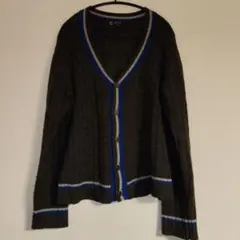 MICHEL KLEIN HOMME リブ編みカーディガン