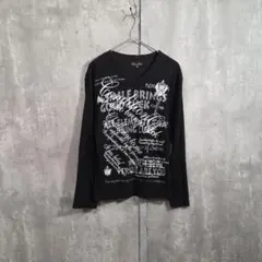 【00s_Archive】Slub英字PrintロンT 平成初期ギャルswag