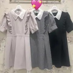 evelyn ビジュー襟ワンピ　新品未使用　即購入ok