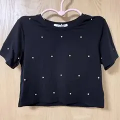 archives 黒 ビジューコンパクトTシャツ Mサイズのサムネイル